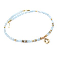 Akwamaryn choker vol. 14 /naszyjnik/ 13.10.25 - Szlachetna kolekcja