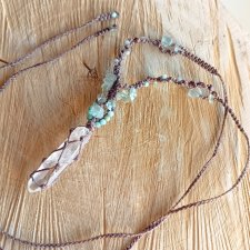 Naszyjnik z kryształem lemuryjskim