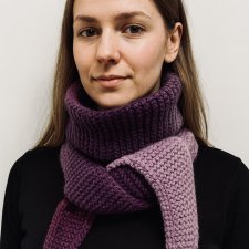 Ręcznie robiony ciepły szalik komin otulacz Sophie