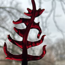 LEONARDO MARE CORAL handcrafted glass - minimalistyczna ozdoba świąteczna