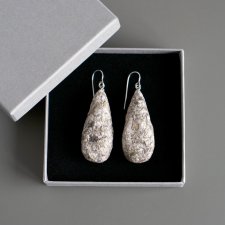 Długie papierowe kolczyki sople