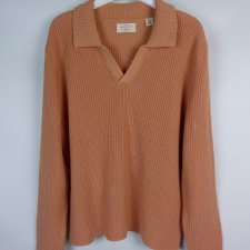 Weatherproof Vintage sweter bawełn morelka / XL