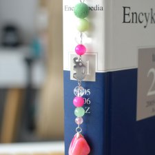 ZAKŁADKA DO KSIĄŻKI Z KAMIENI SŁONIK Z AGATEM