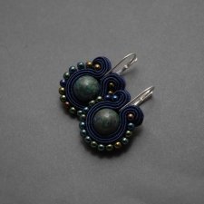 kolorowe kolczyki sutasz z chryzokolą