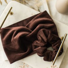 zestaw czekolada: opaska i gumka