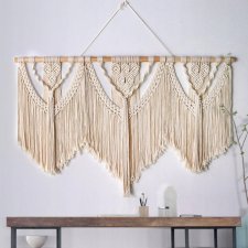 DUŻA NOWA MAKRAMA NA ŚCIANĘ - BOHO DEKORACJA