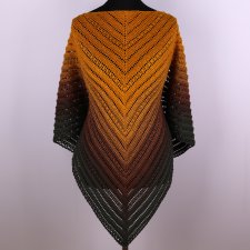 Chusta szydełkowa w jesiennych kolorach