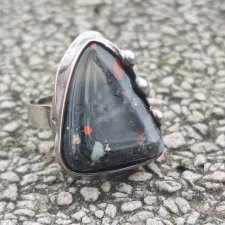 Jaspis - pierścionek regulowany