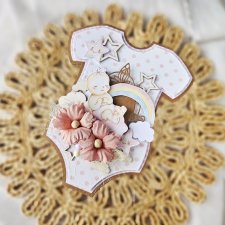 Kartka w kształcie dziecięcego body bodziak 1