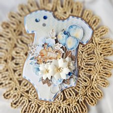 Kartka w kształcie dziecięcego body bodziak 2