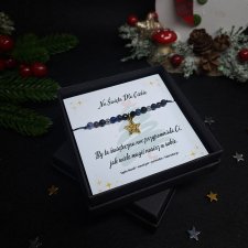 Bransoletka z Kamieni Naturalnych "Magia Świątecznej Nocy" - lapis lazuli, ametyst, turmalin, labradoryt