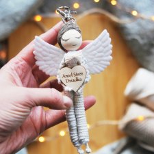 Prezent na Dzień Dziadka – Anioł Stróż Dziadka | Breloczek aniołek