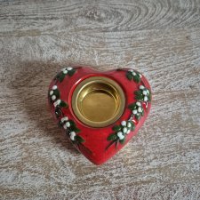 Świecznik w kształcie serca