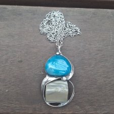 Krzemień i agat - wisiorek