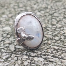 Kwiatuszkowy - pierścionek regulowany