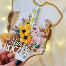 Kartka w kształcie dziecięcego body bodziak 4