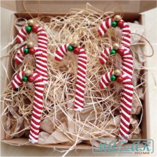 LASKI CUKROWE ozdoby świąteczne na choinkę na święta prezent upominek dekoracje Święta Boże Narodzenie zestaw w pudełku