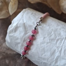 Bransoletka rodonit regulowana