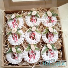 MINI WIANKI ozdoby świąteczne na choinkę na święta prezent upominek dekoracje Święta Boże Narodzenie zestaw w pudełku