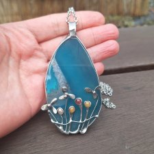 Niebieski ogród - wisiorek