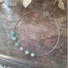 Naszyjnik jadeit na łańcuszku