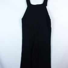 ZARA Knit dzianinowe spodnie 3/4 na szelkach / S mex.26