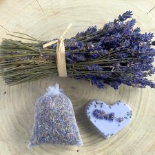 Lawenda bukiet mydło i woreczek upominek
