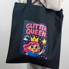 Bawełniana torba na ramię z nadrukiem.