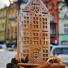 Mini kamieniczka lampion - z suszem