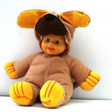 Chłopiec Pies unikalna lalka maskotka 2 w 1