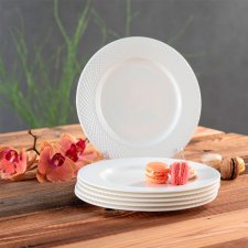 Villa Italia Bari White Nowy Komplet Sześciu talerzy