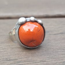 Jaspis - pierścionek regulowany