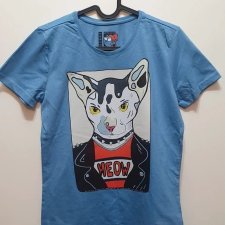 T-shirt KOT PUNK - Unisex - rozm. M