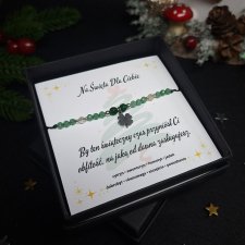 Bransoletka z Kamieni Naturalnych "Świąteczna Obfitość" - awenturyn, cytryn, hematyt, jadeit