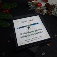 Bransoletka z Kamieni Naturalnych "Czułe Święta" - akwamaryn, amazonit, apatyt, kwarc różowy