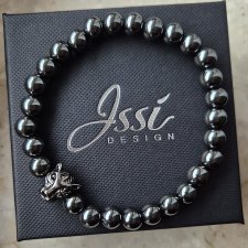 DARK TIGER- bransoletka męska z hematytem