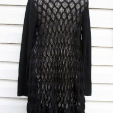 CZARNY SWETER BLEZER FRANSA S