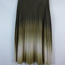 Stradivarius plisowana spódnica midi zamszowa / M