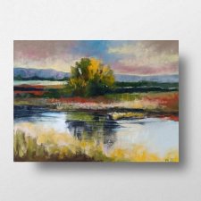 Pejzaż- rysunek pastelami