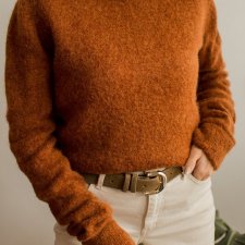 Sweter z wełną i moherem S