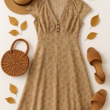 Vintage sukienka floral Cottage Core lato kwiaty