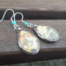 Zwariowane agaty - kolczyki