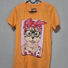 T-shirt - Vegan KOT - rozm. M (DAMSKA)