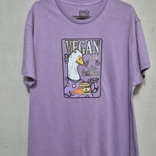 T-shirt - GĘŚ VEGAN - rozm. M (UNISEX)