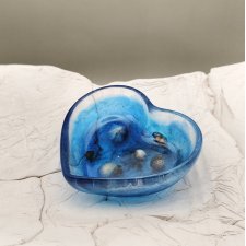Serce Oceanu – pojemnik dekoracyjny z żywicy epoksydowej