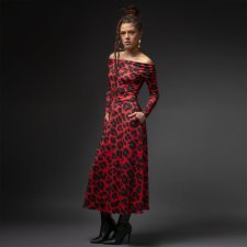 Sukienka z odsłoniętymi ramionami - Sandra Solar Tropic