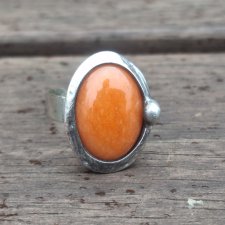 Pomarańczowy - pierścionek regulowany
