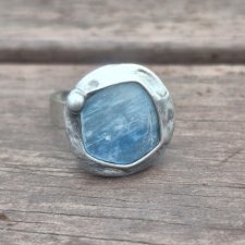 Kianit - pierścionek regulowany