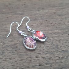 Kolorowe jaspisy - kolczyki