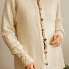 Wełniany sweter vintage S